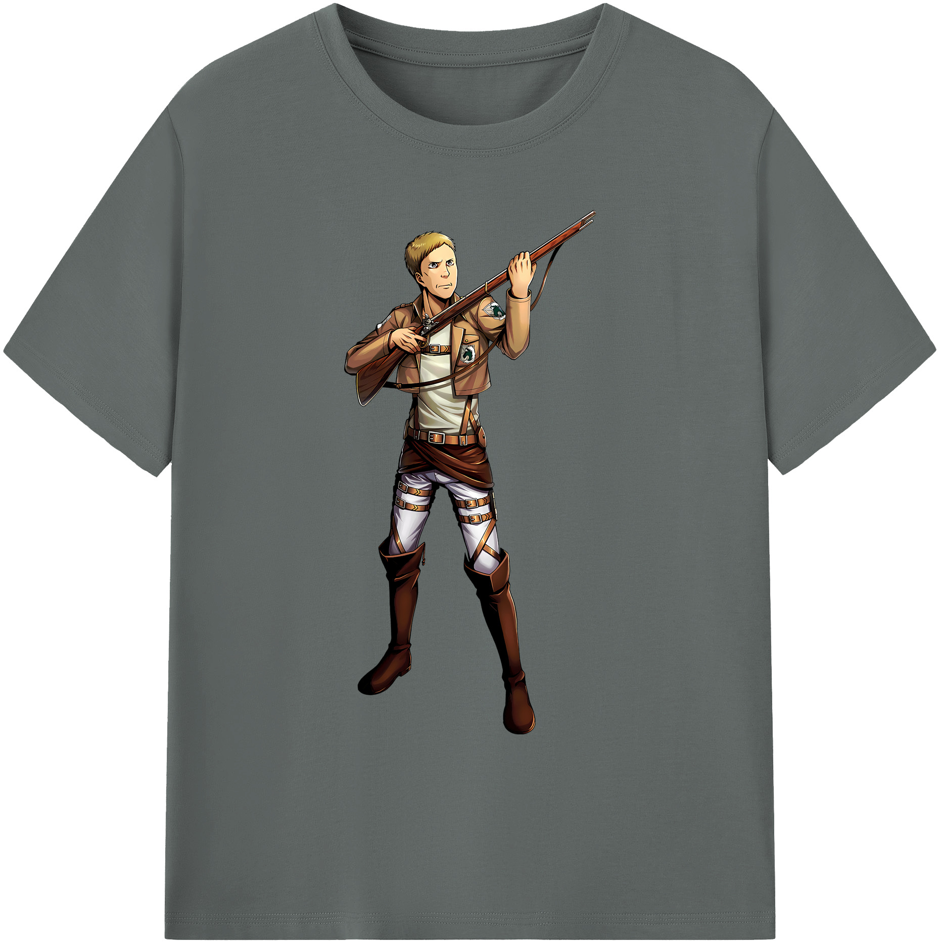 （画像用） 進撃の巨人 Attack on Titan 綿100％ メンズ半袖Tシャツ｜肌触りやわらか＆通気性